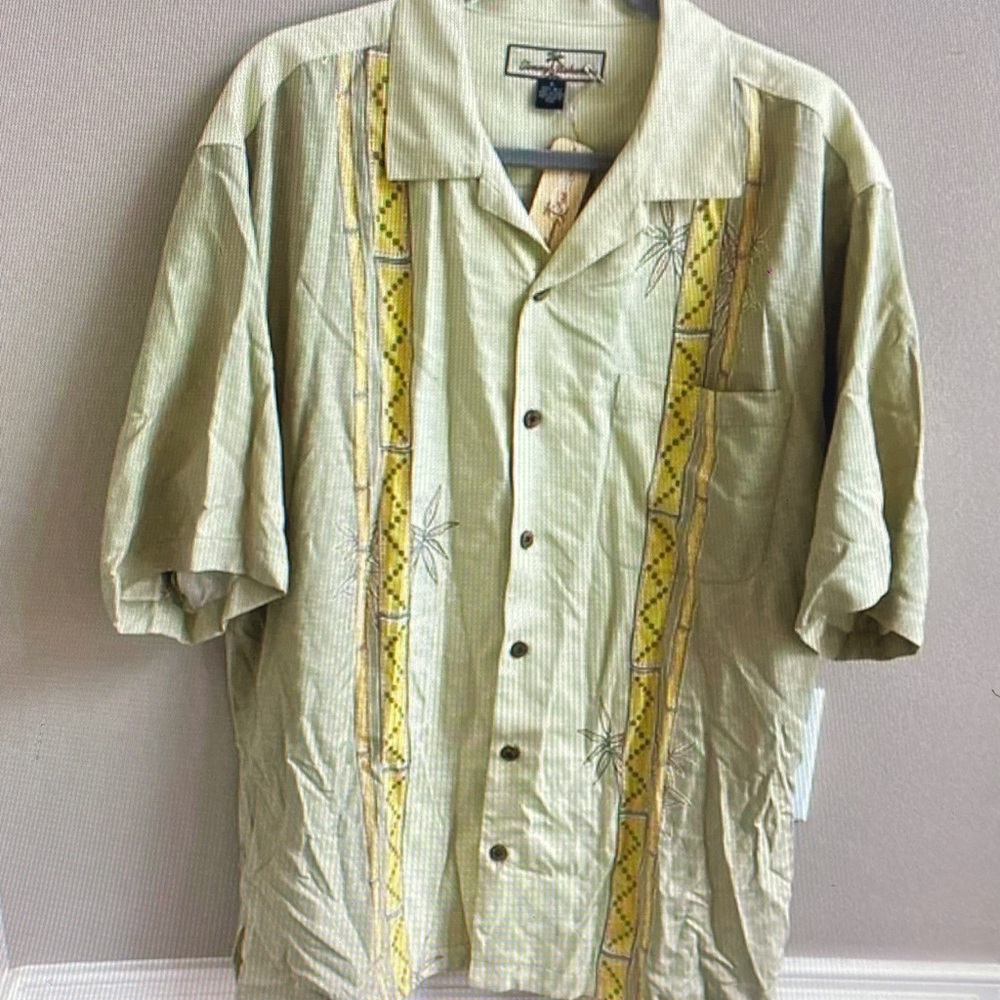 Tommy Bahama Cream Silk Shirt
